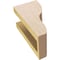 Ekena Millwork 4"W x 4"D x 8"H Wide Greensboro Rough Cedar Woodgrain TimberThane Corbel, Primed Tan CORUR04X04X08GRNRCPR - alternate 3